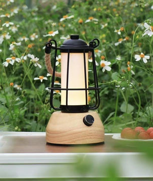 Hemp Rope Lantern Outdoor Table Lamp