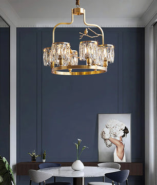Crystal Bird Chandelier