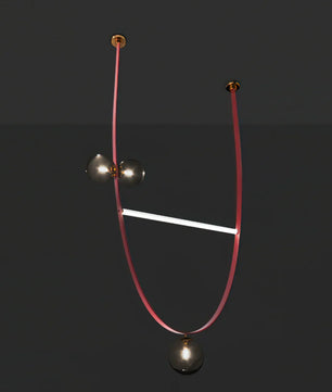 Belt Leather Ball Chandelier