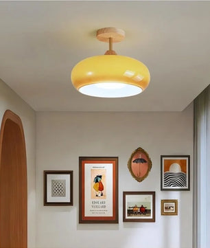 Retro Bauhaus Glass Ceiling Lamp S87