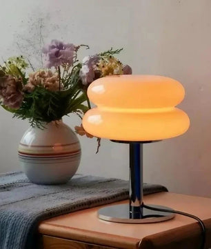 Bauhaus Lollipop Ripple Glass Table Lamp S27