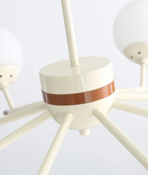 Spherical Beam Chandelier