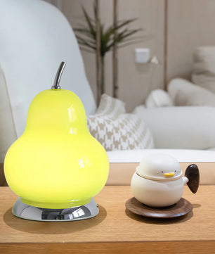 Pear Glass Built-in Battery Table Lamp