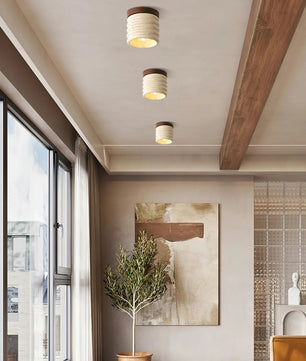Vaarnii Travertine Ceiling Lamp