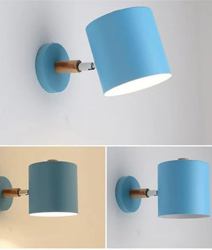 Nordic Macaron Cylinder Rotatable Wall Lamp S38