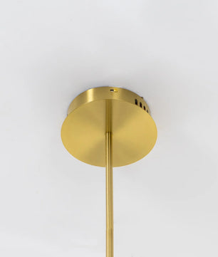 Serpentine Glow Gold Chandelier