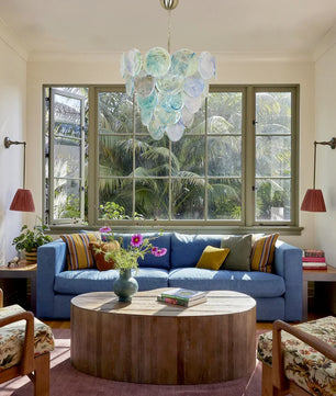 Vistosi Blue Murano Chandelier