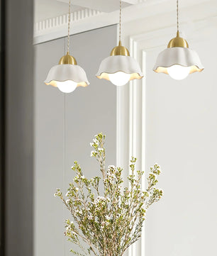 Ceramics Floral Pendant Light