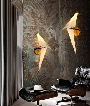 Perching Bird Wall Lamp