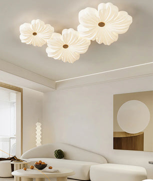 Cream Flower Ceiling Lamp