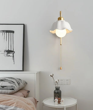 Flower Ceramic Wall Lamp