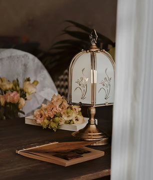 Orchid Glass Table Lamp