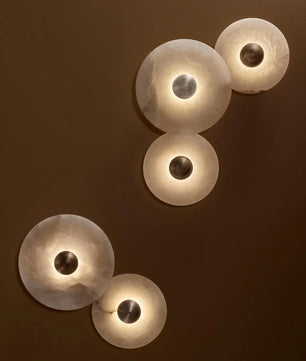 Round Alabaster Wall Lamp