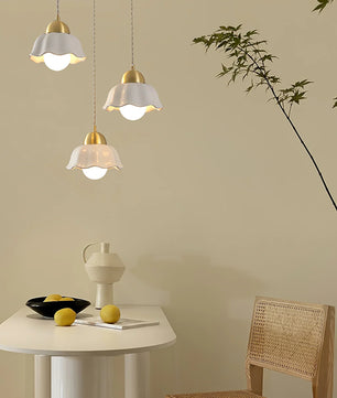 Ceramics Floral Pendant Light