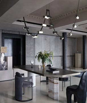 Curve Leather Chandelier