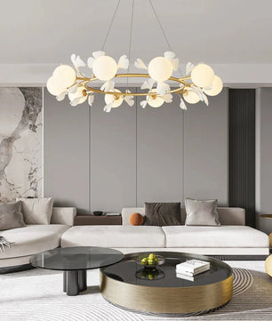 Allanie Gingko Round Chandelier