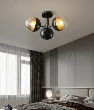 Brass Globulars Ceiling Lamp