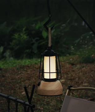 Hemp Rope Lantern Outdoor Table Lamp