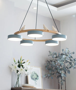 Sienna Bird Round Chandelier