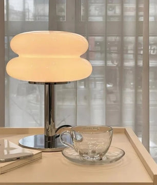 Bauhaus Lollipop Ripple Glass Table Lamp S27