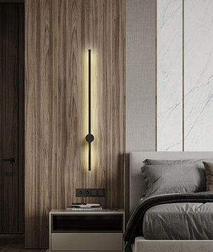 Industrial Black Linear LED Dimmable Wall Light S76