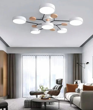 Nordic Branched Disc Metal Ceiling Lamp S117