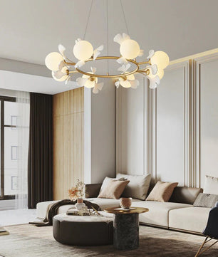 Allanie Gingko Round Chandelier