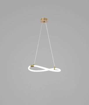 Serpentine Glow Gold Chandelier