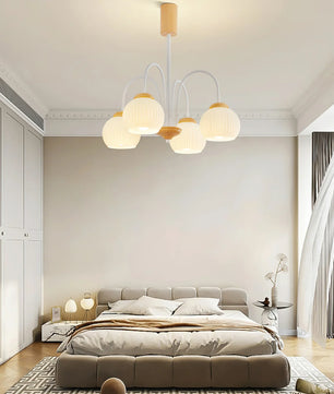 Molecural Wood Chandelier