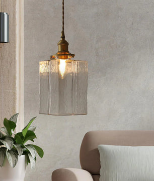 Jewel Glass Brass Pendant Light