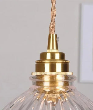 Nordic Retro Flower Glass Pendant Lamp S45