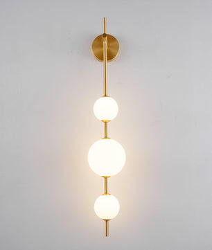 Vertical Globe Wall Lamp
