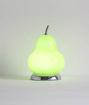 Pear Glass Built-in Battery Table Lamp