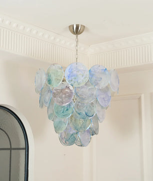 Vistosi Blue Murano Chandelier