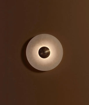 Round Alabaster Wall Lamp