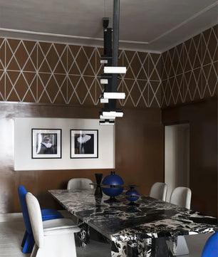 Curve Leather Chandelier