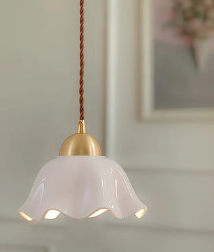 Ceramics Floral Pendant Light