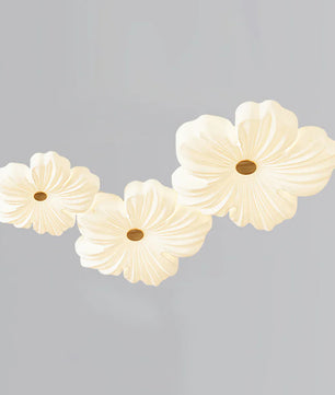 Cream Flower Ceiling Lamp