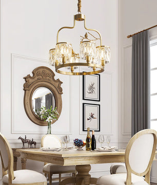 Crystal Bird Chandelier