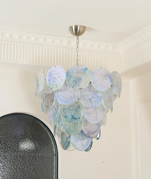 Vistosi Blue Murano Chandelier