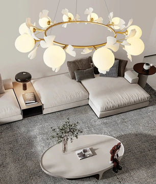 Allanie Gingko Round Chandelier