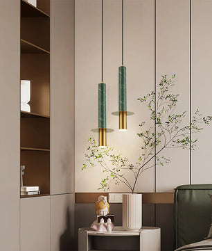 Marble Cylinder Pendant Light