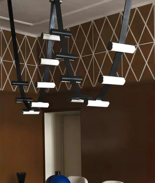 Curve Leather Chandelier