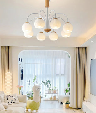 Molecural Wood Chandelier