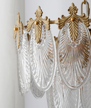 Brass Leaves Chandelier