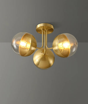 Brass Globulars Ceiling Lamp