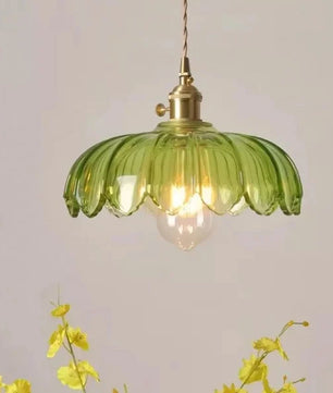 Retro Petal Glass Pendant Light S98