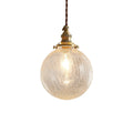  Brass + Textured Clear Glass