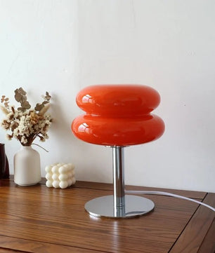 Bauhaus Lollipop Ripple Glass Table Lamp S27