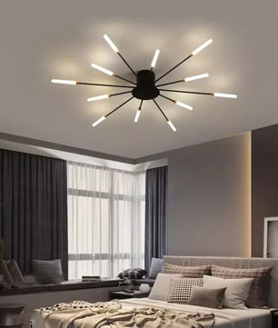 Sputnik Led Fireworks Flush Mount Ceiling Light S40